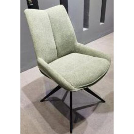 Стул OSKAR 360 град. поворот. KN01-15 Олива/ BZ1046-18 Темно-зеленый/ Черный, ®DISAUR 