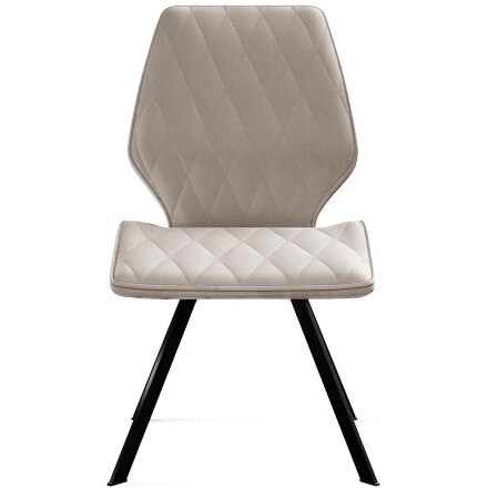 Стул DikLine 243 B03 BEIGE поворотный/ ножки черные 
