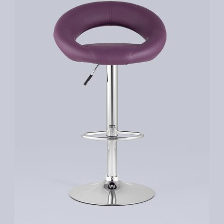 Стул барный Stool Group Купер фиолетовый кожаное сиденье, газлифт 