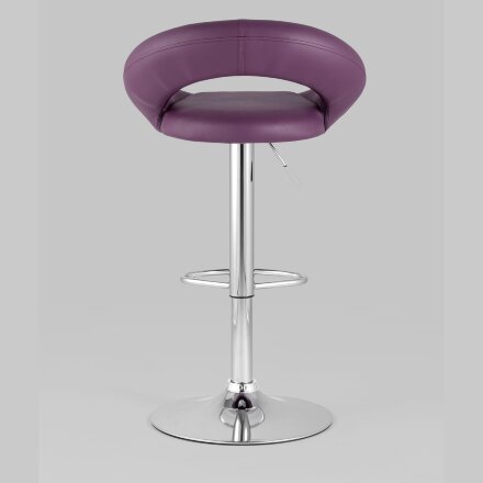 Стул барный Stool Group Купер фиолетовый кожаное сиденье, газлифт 