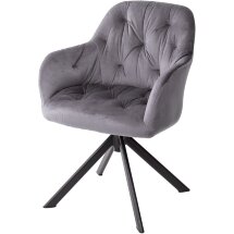 Стул CROCUS DARK GREY поворот.360 град. M-City
