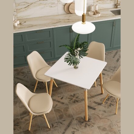 Стол Oslo Square  80х80 см белый 