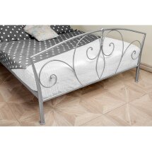 Кровать Vita 160 х 200 серебристая