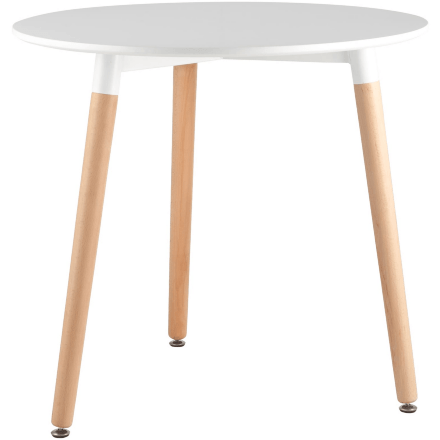 Стол круглый EAMES DST NEW D80 белый 