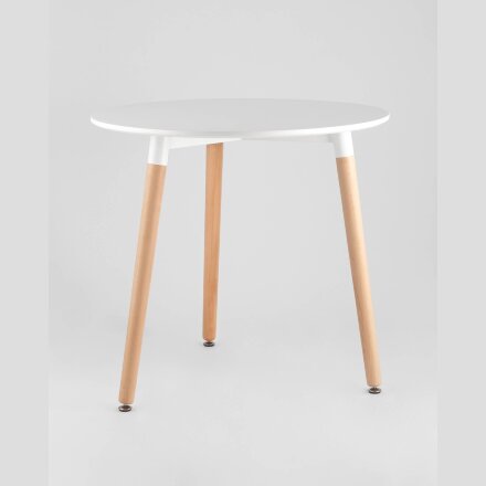 Стол круглый EAMES DST NEW D80 белый 