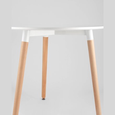Стол круглый EAMES DST NEW D80 белый 