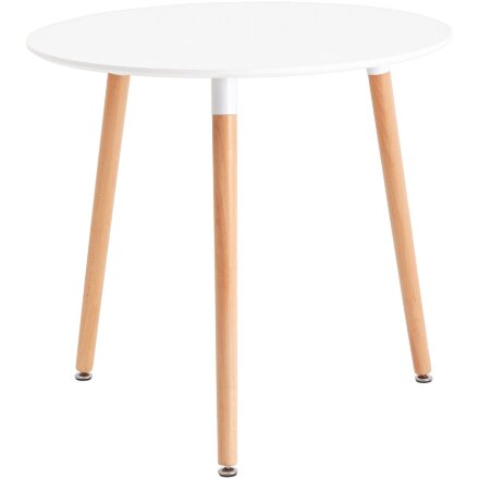 Стол круглый EAMES DST NEW D80 белый 