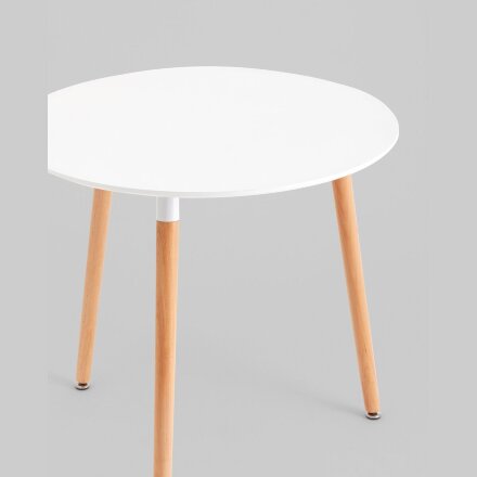Стол круглый EAMES DST NEW D80 белый 