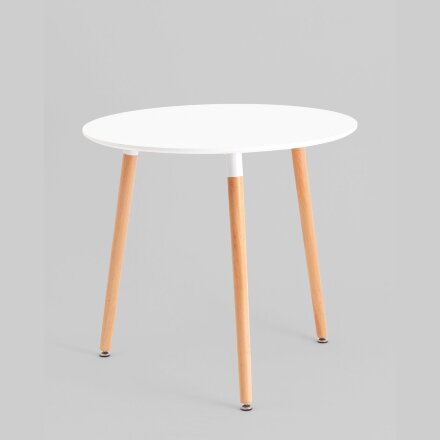 Стол круглый EAMES DST NEW D80 белый 