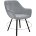 Стул DikLine 252 М поворотный, B22 GREY, ножки черные 