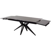 Стол FORIO 160 MATT BLACK MARBLE SOLID CERAMIC / BLACK, ®DISAUR