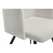 Стул на металлокаркасе Lans light grey fabric
