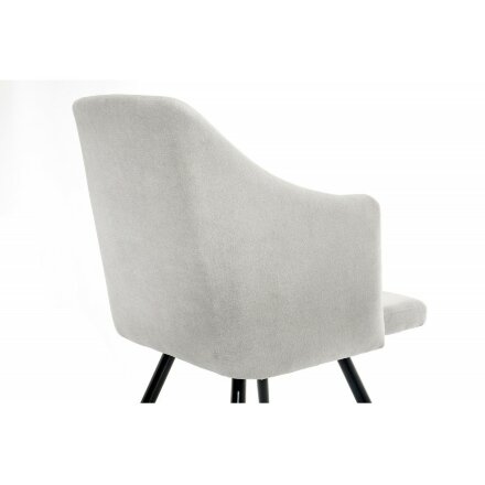 Стул на металлокаркасе Lans light grey fabric 