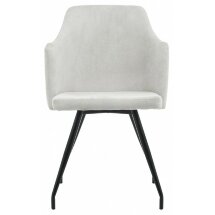 Стул на металлокаркасе Lans light grey fabric