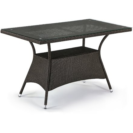 Плетеный стол T198D-W53-130x70 Brown 