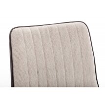 Стул на металлокаркасе Seda light beige / dark brown