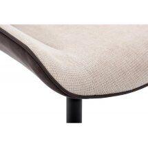 Стул на металлокаркасе Seda light beige / dark brown