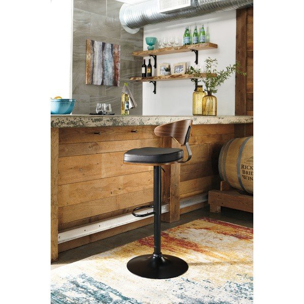 Стул барный Barstools Ashley Черный с коричневым Стул барный Barstools Ashley Черный с коричневым