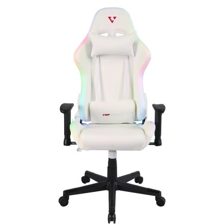 Кресло спортивное TopChairs GMM-080 белый на черной базе 