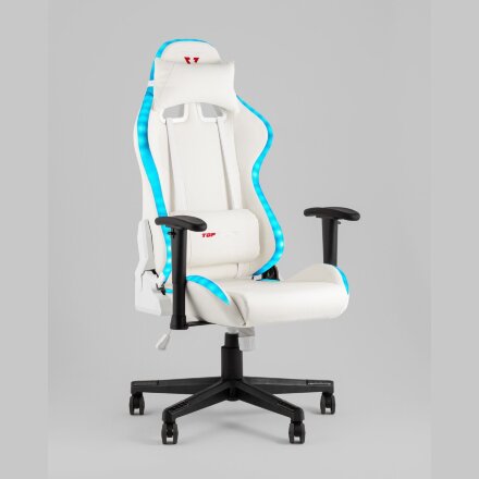 Кресло спортивное TopChairs GMM-080 белый на черной базе 