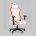 Кресло спортивное TopChairs GMM-080 белый на черной базе 