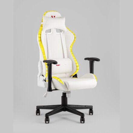 Кресло спортивное TopChairs GMM-080 белый на черной базе 