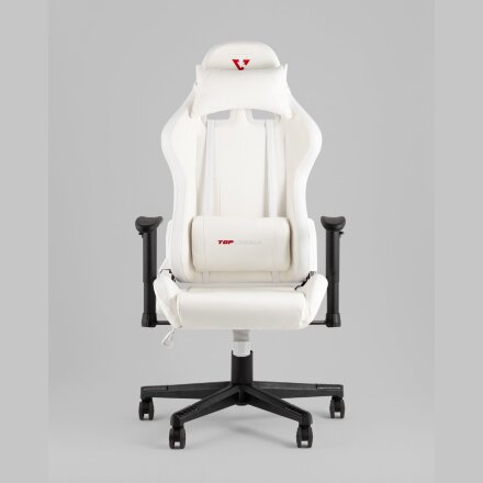 Кресло спортивное TopChairs GMM-080 белый на черной базе 