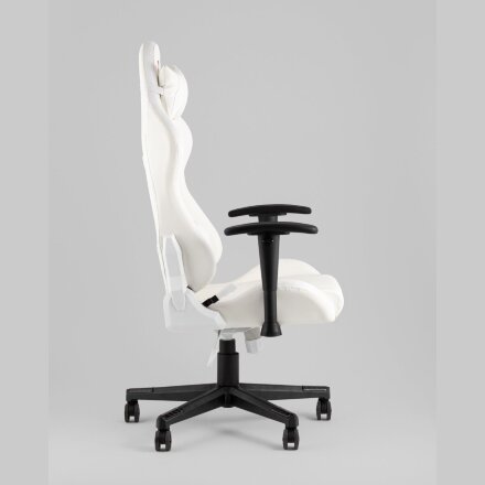 Кресло спортивное TopChairs GMM-080 белый на черной базе 