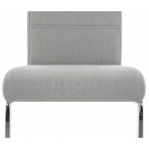 Стул на металлокаркасе Oddy light grey fabric