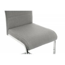 Стул на металлокаркасе Oddy light grey fabric