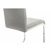Стул на металлокаркасе Oddy light grey fabric
