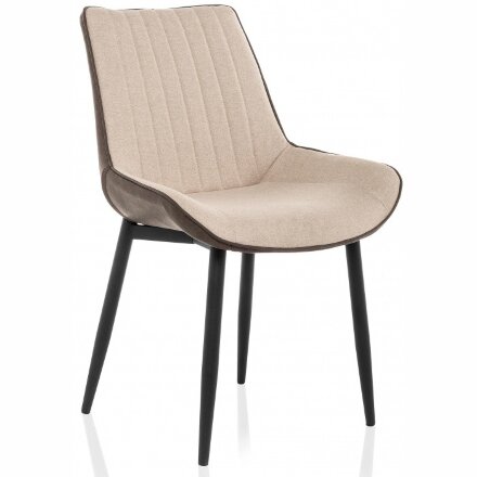Стул на металлокаркасе Seda beige / soft brown 