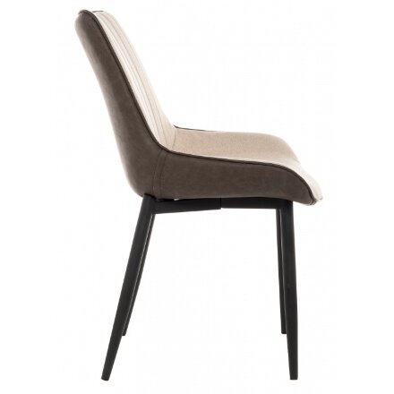 Стул на металлокаркасе Seda beige / soft brown 