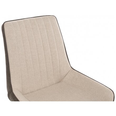 Стул на металлокаркасе Seda beige / soft brown 