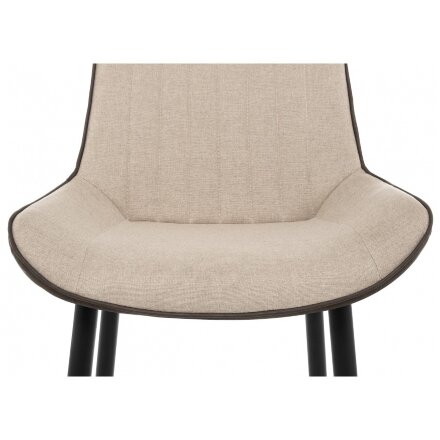 Стул на металлокаркасе Seda beige / soft brown 