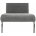 Стул на металлокаркасе Basit light grey fabric 