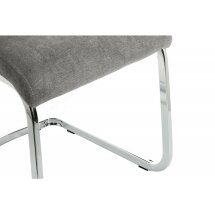 Стул на металлокаркасе Basit light grey fabric