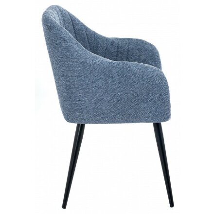 Стул на металлокаркасе Mody blue fabric 