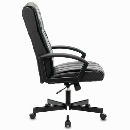 Кресло офисное BRABIX &quot;Quadro EX-524&quot;, компактная упаковка, экокожа, черное, 532104 Черный