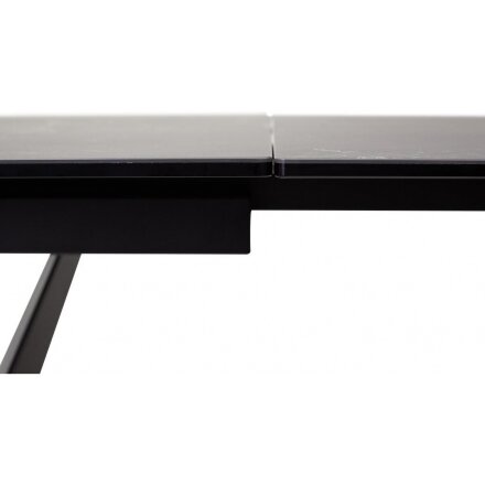 Керамический стол Rieti Nero KL-116 черный мрамор матовый / черный 