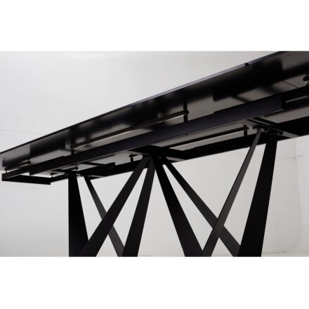 Керамический стол Rieti Nero KL-116 черный мрамор матовый / черный 