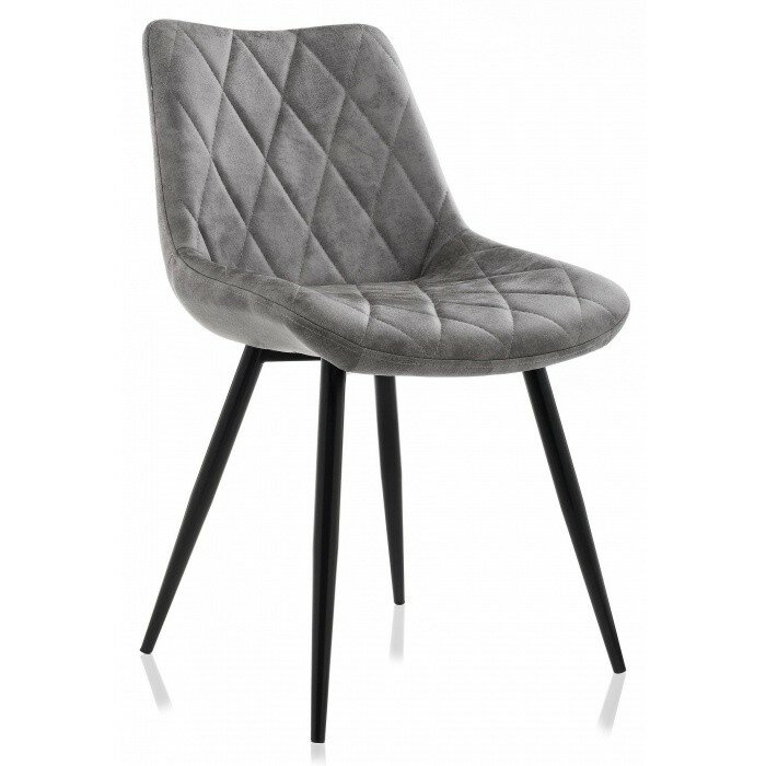 Стул на металлокаркасе Fox black / grey Стул на металлокаркасе Fox black / grey