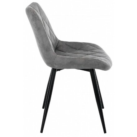 Стул на металлокаркасе Fox black / grey 