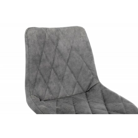 Стул на металлокаркасе Fox black / grey 