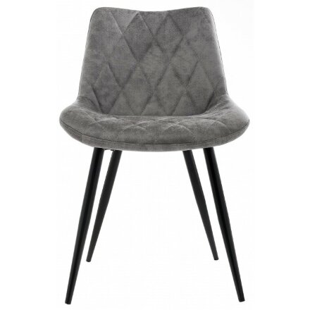 Стул на металлокаркасе Fox black / grey 