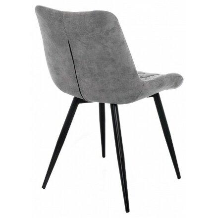 Стул на металлокаркасе Fox black / grey 