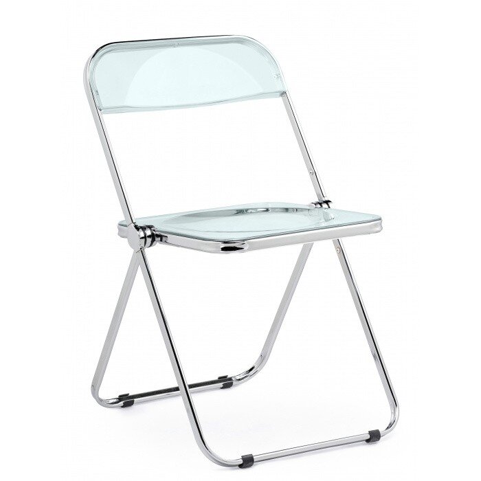 Пластиковый стул Fold складной clear gray-blue Пластиковый стул Fold складной clear gray-blue