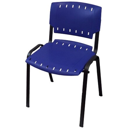 Стул пластиковый на металлокаркасе Sigma-4 Blu blue Ral 5002 