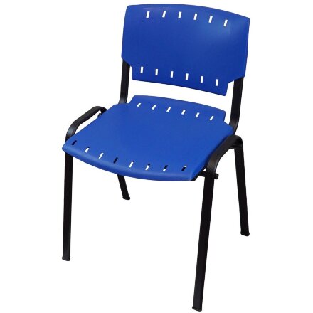 Стул пластиковый на металлокаркасе Sigma-4 Blu blue Ral 5002 