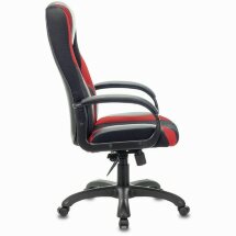 Кресло компьютерное BRABIX PREMIUM &quot;Rapid GM-102&quot;, НАГРУЗКА 180 кг, экокожа/ткань, черное/красное, 532107